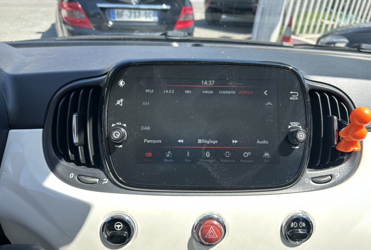 FIAT 500 II (2) 1.2 8V 69 Ch LOUNGE * TOIT PANORAMIQUE * RADAR ARR