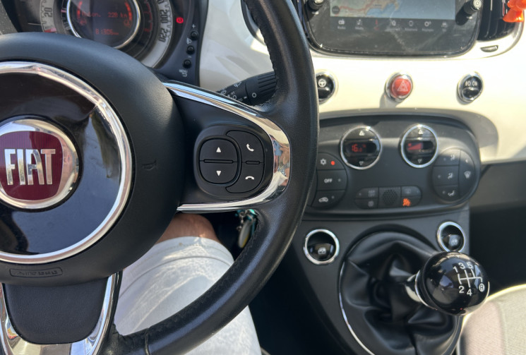 FIAT 500 II (2) 1.2 8V 69 Ch LOUNGE * TOIT PANORAMIQUE * RADAR ARR