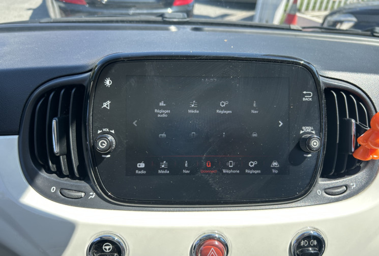 FIAT 500 II (2) 1.2 8V 69 Ch LOUNGE * TOIT PANORAMIQUE * RADAR ARR