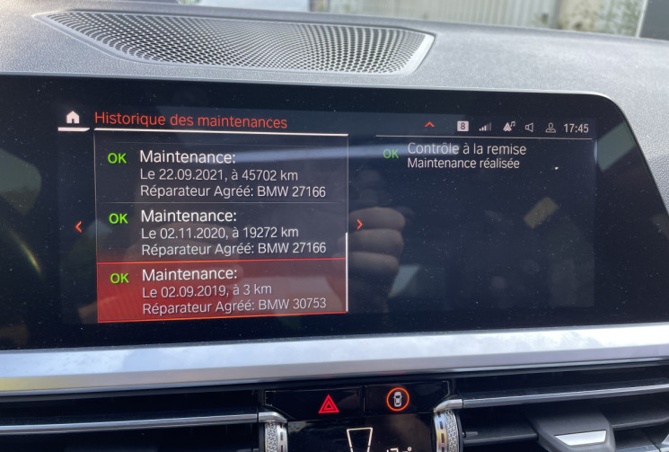BMW Série 3 330dA 265 ch M Sport/Live Cockpit/Apple Carplay/Freins M/Toit Ouv/Affichage Tete Haute