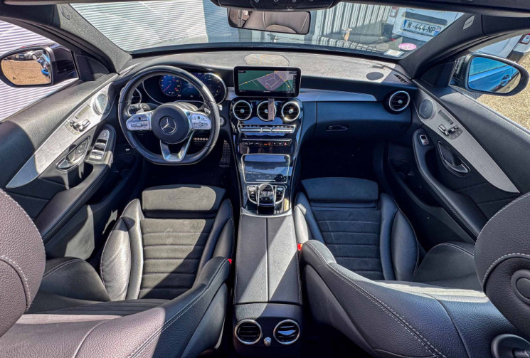 Mercedes Classe C  C200 AMG-Line 184 BVA Toit Ouvr Burmester CAM360 MultiBeam Mémoire Suivi Mercedes
