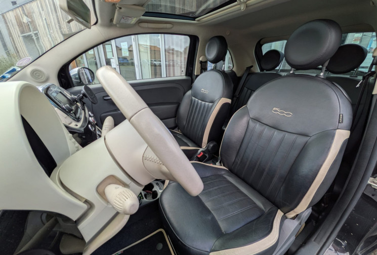 FIAT 500 III PH2 3  0.9 TwinAir TURBO 85 CLUB / TOIT PANORAMIQUE / GARANTIE 12 MOIS