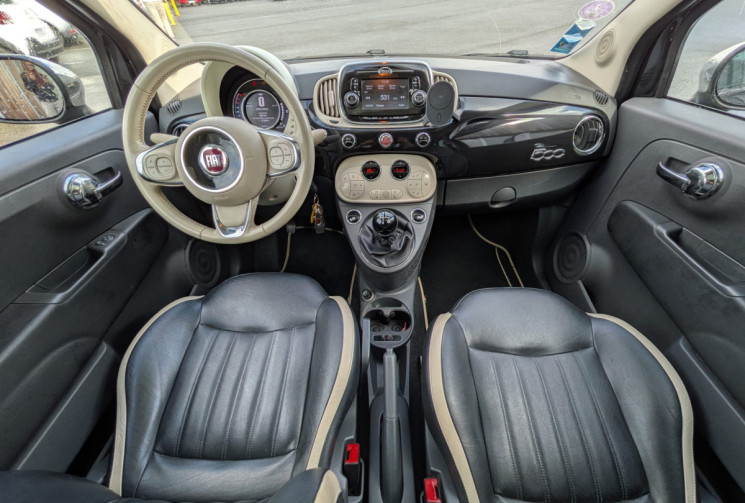 FIAT 500 III PH2 3  0.9 TwinAir TURBO 85 CLUB / TOIT PANORAMIQUE / GARANTIE 12 MOIS