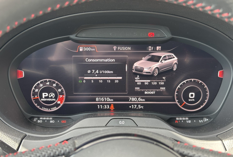 Audi S3 SPORTBACK 2.0 TFSi S-Tronic7 300 cv - CARPLAY - SIEGES CHAUFFANTS
