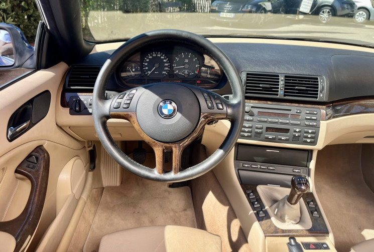 BMW Série 3 320 CI E46 2.2 170CH CABRIOLET / SIEGES CUIR SPORT CHAUFFANTS ELECTRIQUES / PHARES AUTO