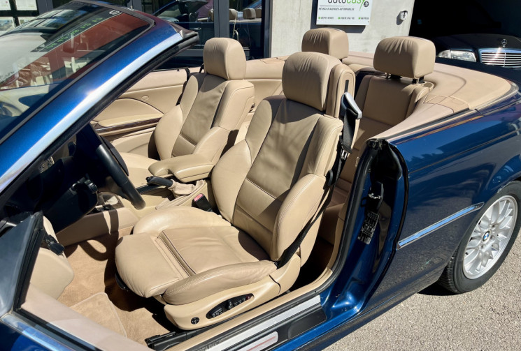 BMW Série 3 320 CI E46 2.2 170CH CABRIOLET / SIEGES CUIR SPORT CHAUFFANTS ELECTRIQUES / PHARES AUTO