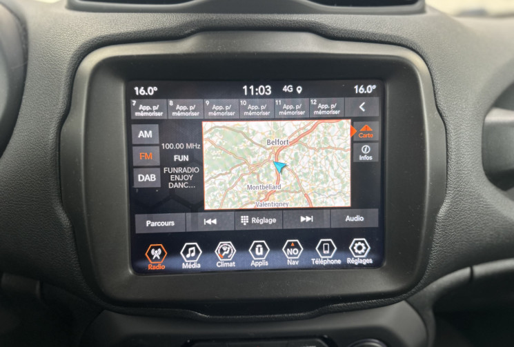 Jeep Renegade Phase 2 4Xe 1.3 i 16V GPF 190 Plug in Hybrid 4WD DCT6 S&S 130 cv Boîte auto