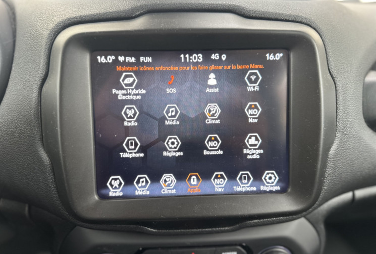 Jeep Renegade Phase 2 4Xe 1.3 i 16V GPF 190 Plug in Hybrid 4WD DCT6 S&S 130 cv Boîte auto