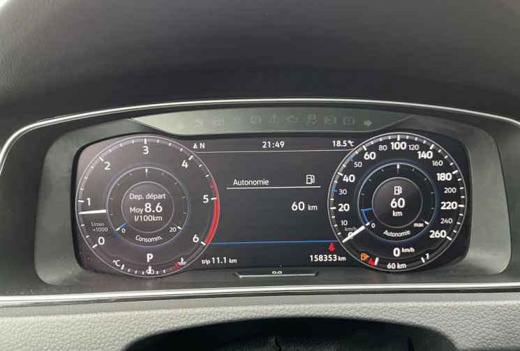 Volkswagen Golf VII Phase 2 5 Portes 1.6 TDI Blue Motion DSG7 115 cv Boîte auto