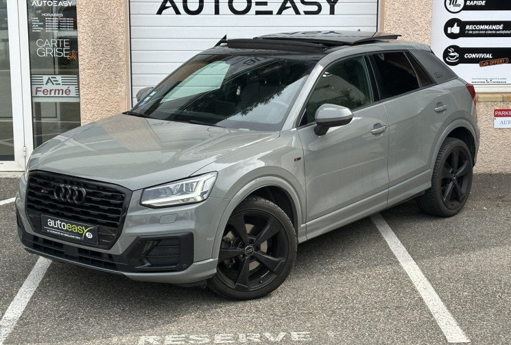 Audi Q2 35 1.4 TFSI 150 ch COD S line S tronic 7 / Toit ouvrant / Historique complet / Gris Nardo