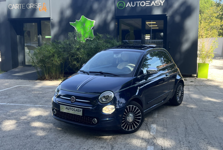 FIAT 500 0.9 TwinAir 105 RIVA / Toit ouvrant / GPS / Clim Auto / Moteur à Chaine