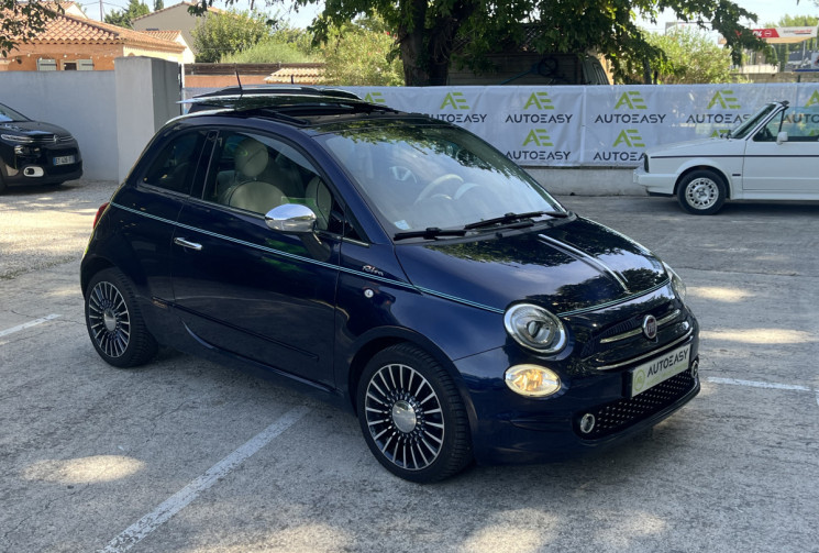 FIAT 500 0.9 TwinAir 105 RIVA / Toit ouvrant / GPS / Clim Auto / Moteur à Chaine