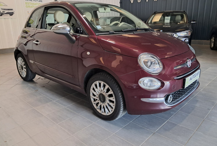 FIAT 500 II 1.2 8V 69 CV LOUNGE - TBE - SUIVI ENTRETIEN DISTRI OK - GARANTIE -