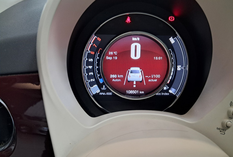 FIAT 500 II 1.2 8V 69 CV LOUNGE - TBE - SUIVI ENTRETIEN DISTRI OK - GARANTIE -