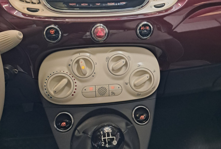 FIAT 500 II 1.2 8V 69 CV LOUNGE - TBE - SUIVI ENTRETIEN DISTRI OK - GARANTIE -