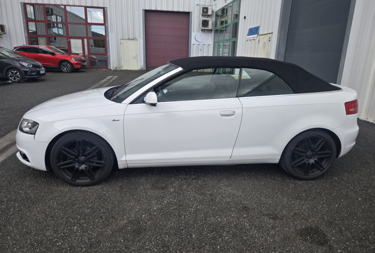 Audi A3 Cabriolet  2.0 TDi CR 16V FAP 140 cv S-LINE * Origine France * distribution neuve  * TBE *