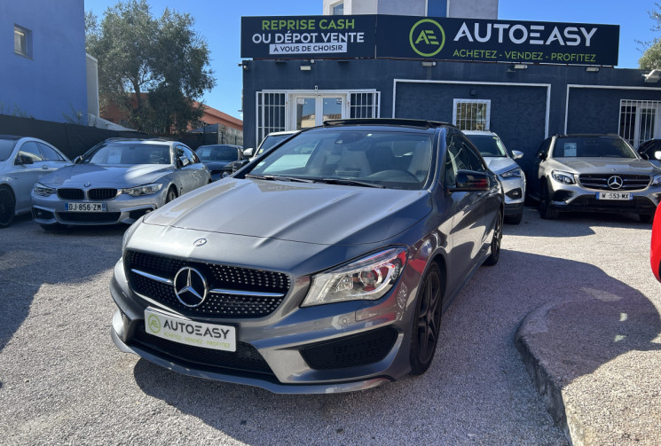 Mercedes CLA 220 CDI FASCINATION PACK AMG 170 Ch 7G-DCT * CUIR BEIGE * TOIT OUVRANT