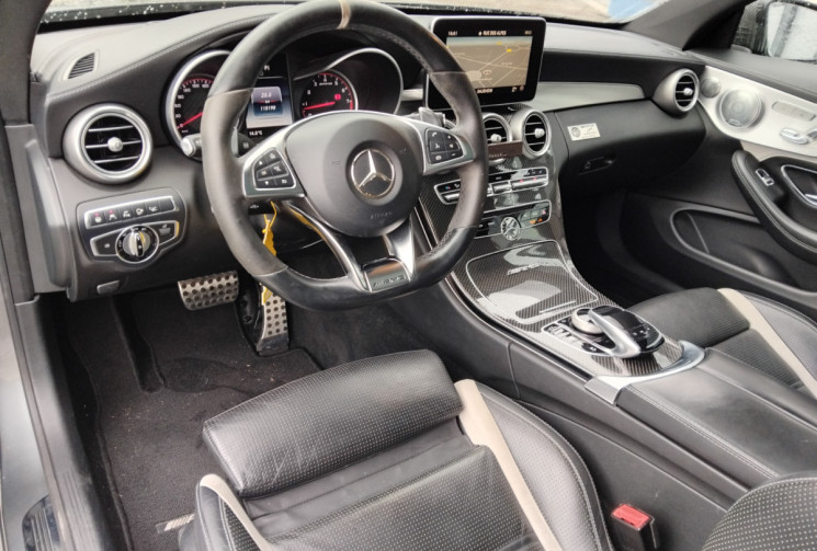 Mercedes CLASSE C COUPE 63 S AMG Speedshift 510ch -Suivi Mercedes-  Burmester - Sièges Ventilés