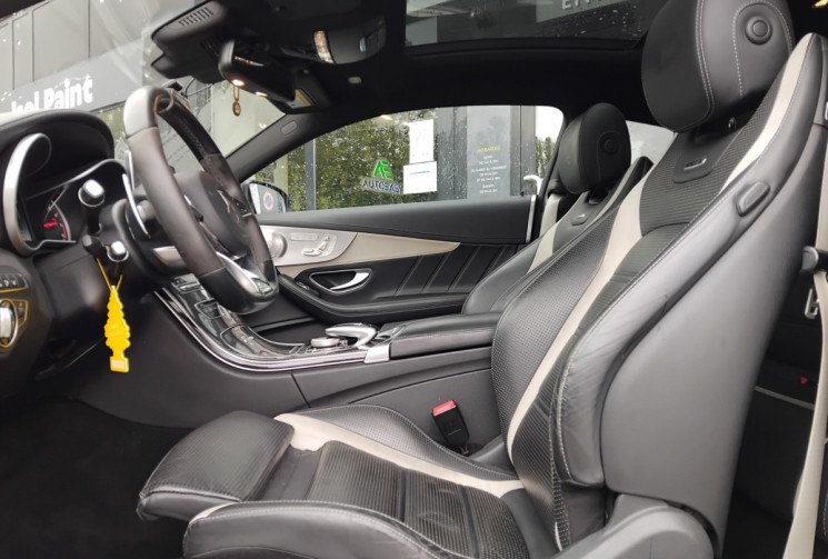 Mercedes CLASSE C COUPE 63 S AMG Speedshift 510ch -Suivi Mercedes-  Burmester - Sièges Ventilés