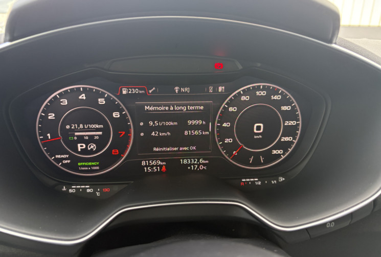 Audi TT QUATTRO 2.0 TFSI 230cv S-Line * Bang & Olufsen * Caméra * Siège Sport Diamant Chauffant