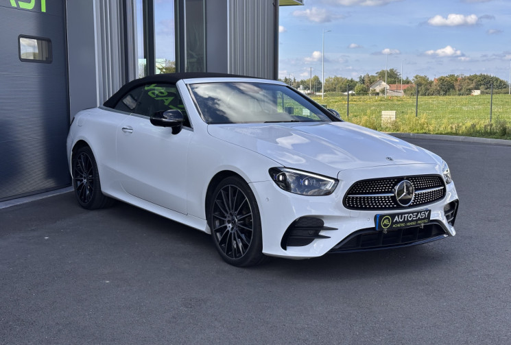 Mercedes CLASSE E CABRIOLET 220d 9G-TRONIC 194 cv PACK AMG - MULTIBEAM - BURMEISTER -CAM360