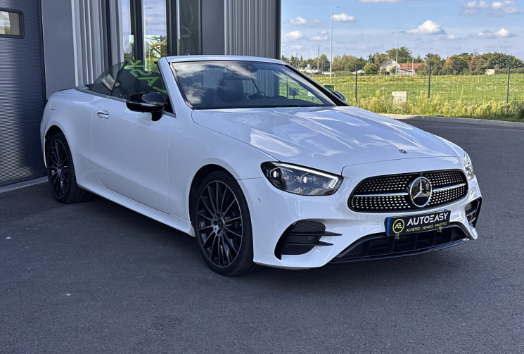 Mercedes CLASSE E CABRIOLET 220d 9G-TRONIC 194 cv PACK AMG - MULTIBEAM - BURMEISTER -CAM360