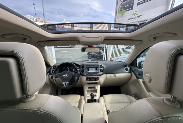 Volkswagen Tiguan 2.0 TDI 140 Ch BlueMotion Technology FAP Carat * 1ER MAIN * TOIT OUVRANT 