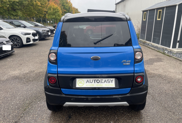 Microcar M.Go X DCI 1 cv / Barre de toit / Bleu métal / 1er Main / Sans Permis