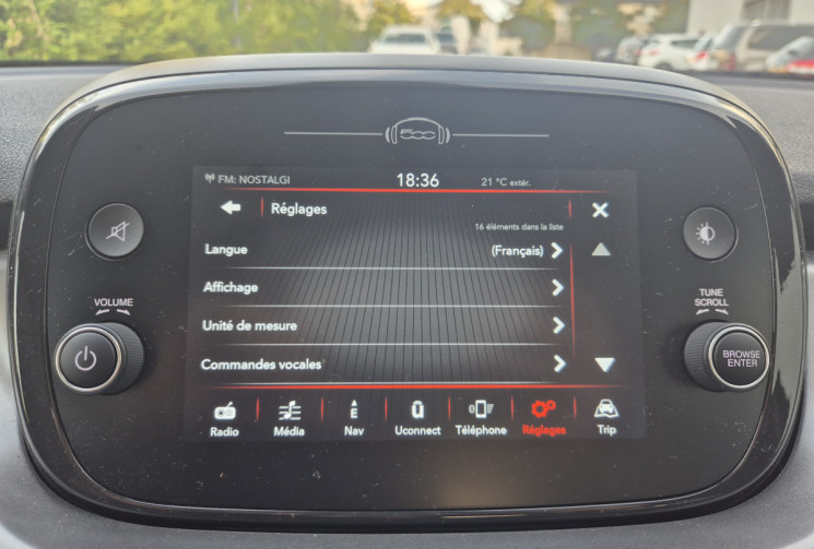 FIAT 500X 1.0 Turbo 120ch SPORT sièges chauffants
