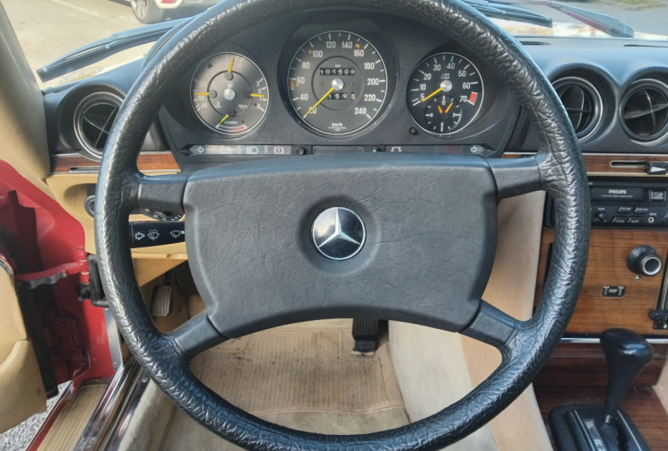 Mercedes SL 280 Roadster R107   2.7 BVM4 185 cv - superbe état - Hard top + toile neuve -