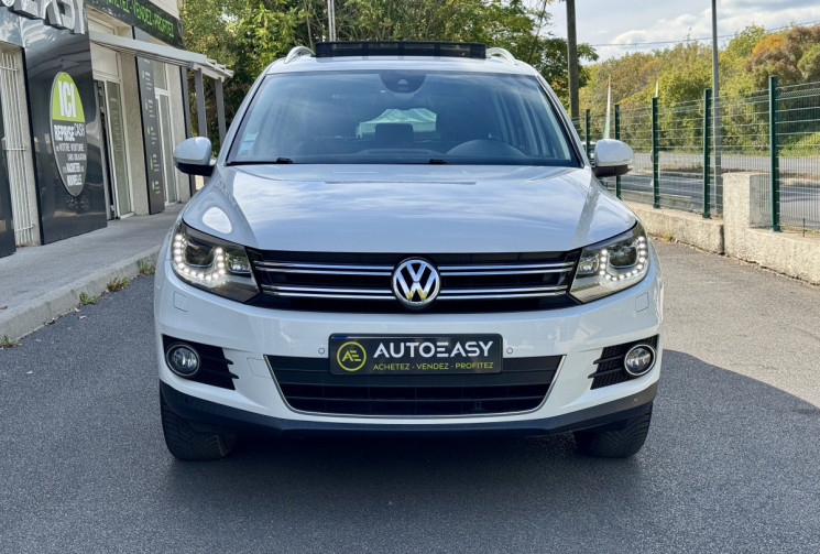 Volkswagen Tiguan 2.0 TDI 140 CARAT DSG7 4Motion / 1ere main / Toit ouvrant / Camera / GPS / Cuir