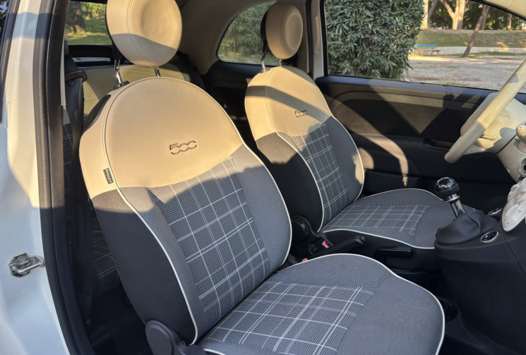 FIAT 500C 1.2L 69 CH - CLIM - BLUETOOTH - REGULATEUR - CT VIERGE