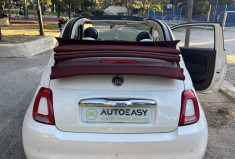 FIAT 500C 1.2L 69 CH - CABRIOLET - CLIM - BLUETOOTH - REGULATEUR - CT VIERGE - DISTRIB FAITE