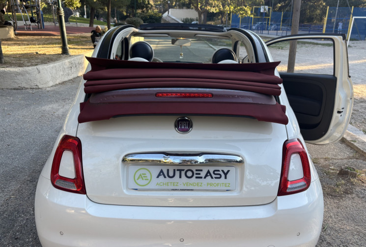 FIAT 500C 1.2L 69 CH - CLIM - BLUETOOTH - REGULATEUR - CT VIERGE