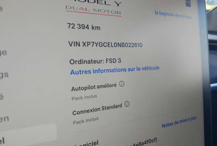 Tesla Model Y Performance AWD 534 cv - EAP - Attelage - PPF 