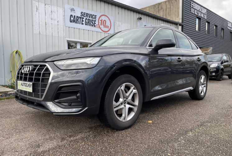 Audi Q5  Sportback 40 TDI Mild Hybrid 204 ch S line Quattro S tronic 7/  Sellerie Cuir Gris