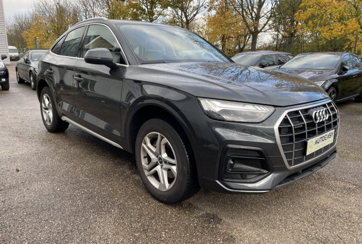 Audi Q5  Sportback 40 TDI Mild Hybrid 204 ch S line Quattro S tronic 7/  Sellerie Cuir Gris