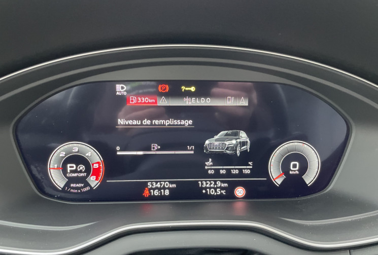 Audi Q5  Sportback 40 TDI Mild Hybrid 204 ch S line Quattro S tronic 7/  Sellerie Cuir Gris