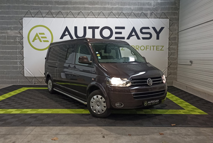 Volkswagen Transporter aménagé 2.0 TDI 140 ch, cabine approfondie, équipé de deux lits doubles