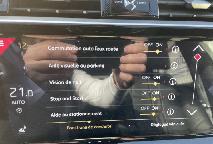 DS DS 7 Crossback 2.0 hDI 180 ch  Opéra EAT8/Hifi Focal/ Pack DS Night Vision/ Cuir/ Toit ouvrant