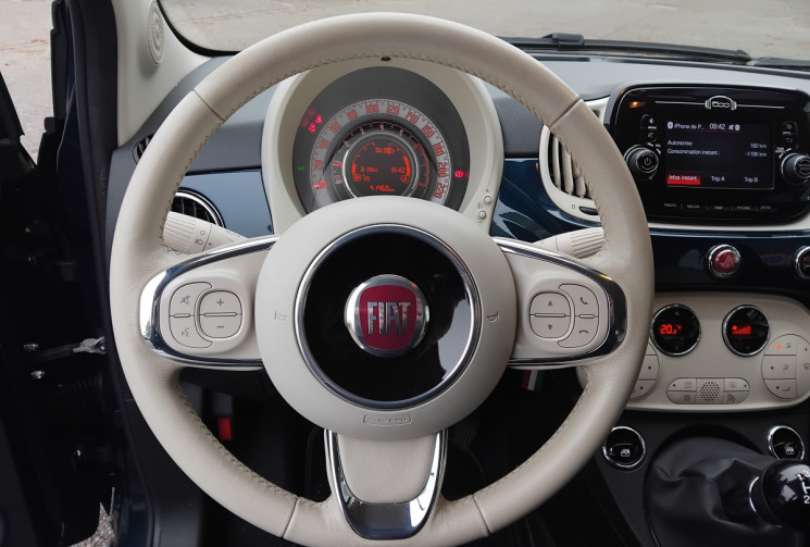FIAT 500C LOUNGE 1.2 69 - SUIVI FIAT