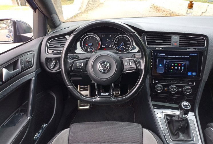 Volkswagen Golf 7 VII R 2.0L 300CH 4MOTION - FRANCAISE - BVM - TOIT OUVRANT - CARPLAY - BLEU LAPIZ