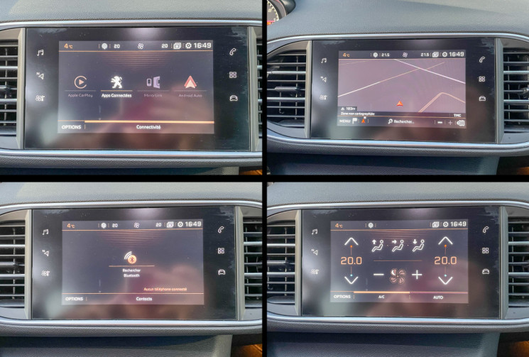 Peugeot 308 1.2 130 ALLURE 1er MAIN KEYLESS CAMERA CARPLAY COURROIE REVISION POUR LA VENTE