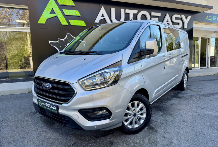 Ford TRANSIT CUSTOM FG Limited 2.0 EcoBlue 130 ch 320 L2H1 Cabine Approfondie 6 Places / 22908€ HT