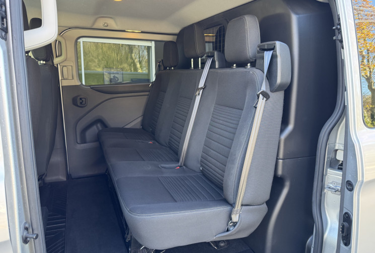 Ford TRANSIT CUSTOM FG Limited 2.0 EcoBlue 130 ch 320 L2H1 Cabine Approfondie 6 Places / 22908€ HT