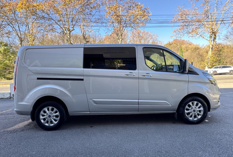 Ford TRANSIT CUSTOM FG Limited 2.0 EcoBlue 130 ch 320 L2H1 Cabine Approfondie 6 Places / 22908€ HT