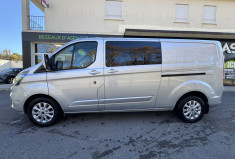 Ford TRANSIT CUSTOM FG Limited 2.0 EcoBlue 130 ch 320 L2H1 Cabine Approfondie 6 Places / 22908€ HT