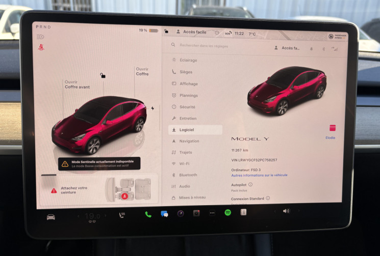 Tesla Model Y Standard RWD 300cv * Excellent état * Pompe à chaleur