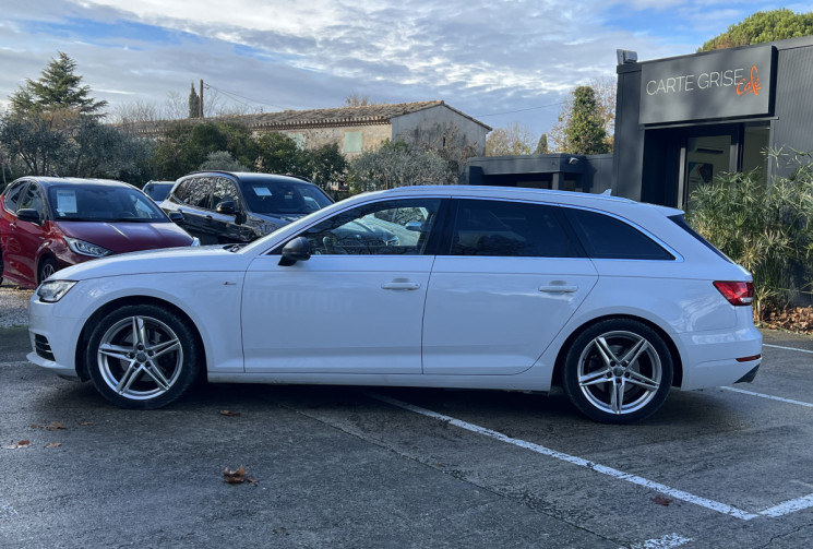 Audi A4 Avant 2.0 TFSI 190 S Tronic S Line / Carplay / Ethanol E85 / Attelage / Cockpit / Keyless