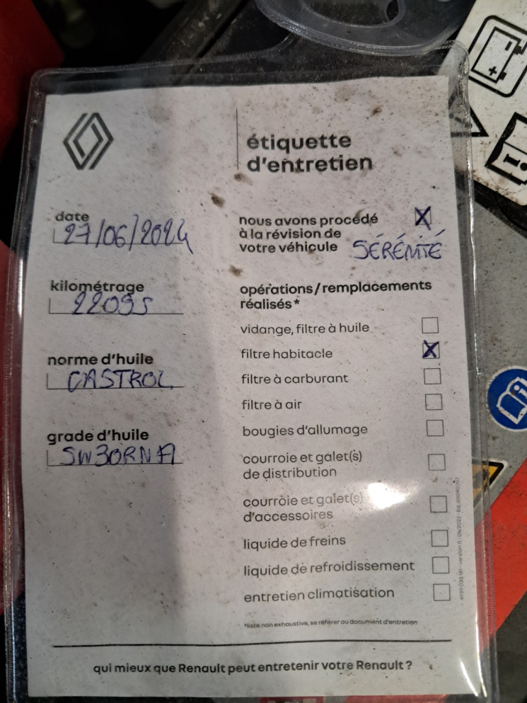 Dacia Sandero III (BJI) 1.0 TCe 90  Expression -1ER MAIN - ENTRETIEN A JOUR 